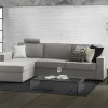 Divano letto con penisola Albenga, Cm 260x95h90,<Dmora Online