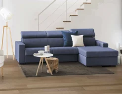 Divano letto con penisola Allevatore, Cm 280x95h85,<Dmora Online