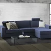 Divano letto con penisola Afar, Cm 260x95h90,<Dmora Cheap