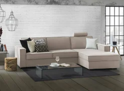 Divano letto con penisola Achico, Cm 280x95h90,<Dmora Sale