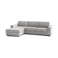 Divano letto con penisola Daalber, Cm 280x95h90,<Dmora Online