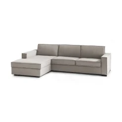 Divano letto con penisola Albenga, Cm 260x95h90,<Dmora Online
