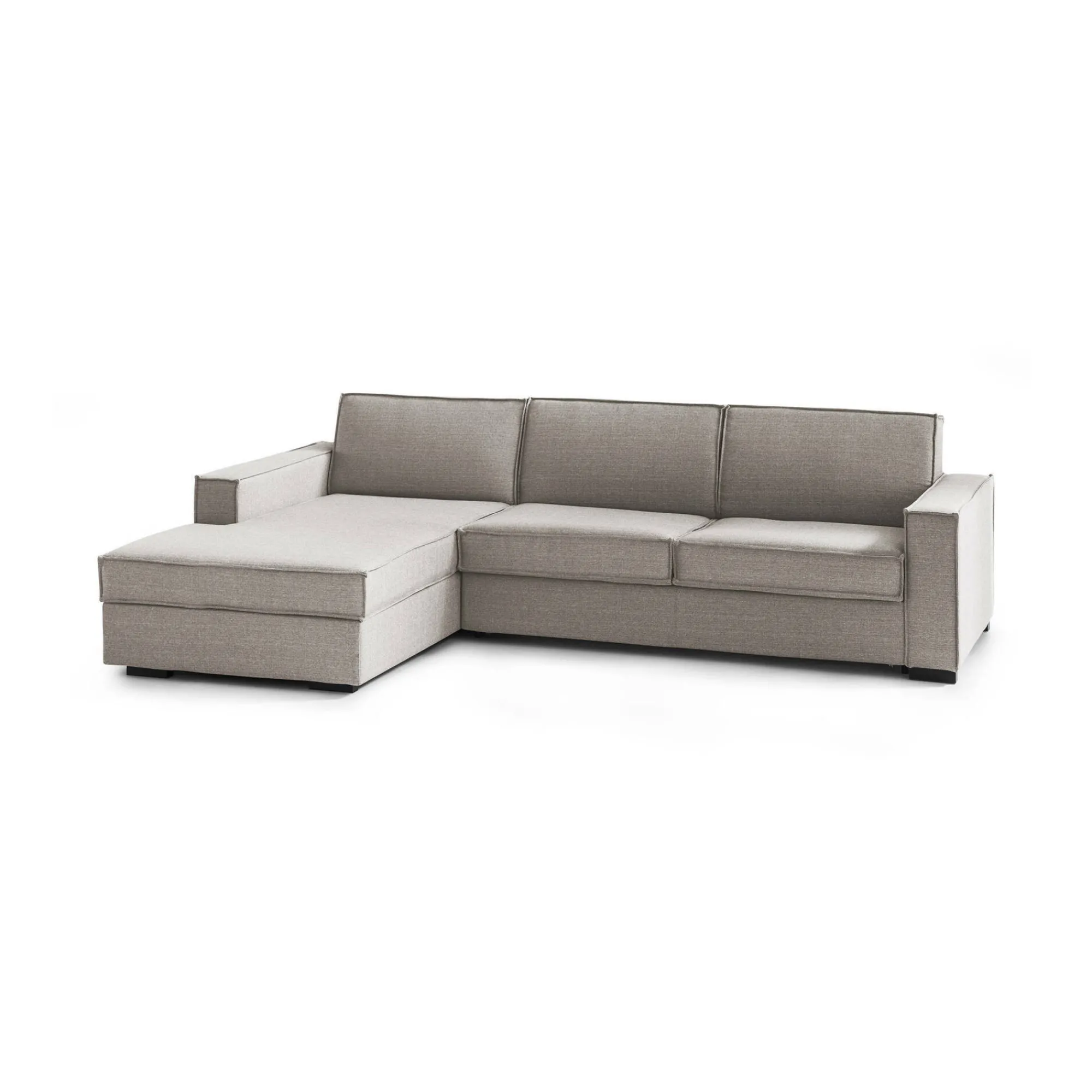 Divano letto con penisola Albenga, Cm 260x95h90,<Dmora Online