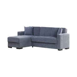 Divano letto con penisola Armadillo, 230x150h81 cm,<Dmora Discount