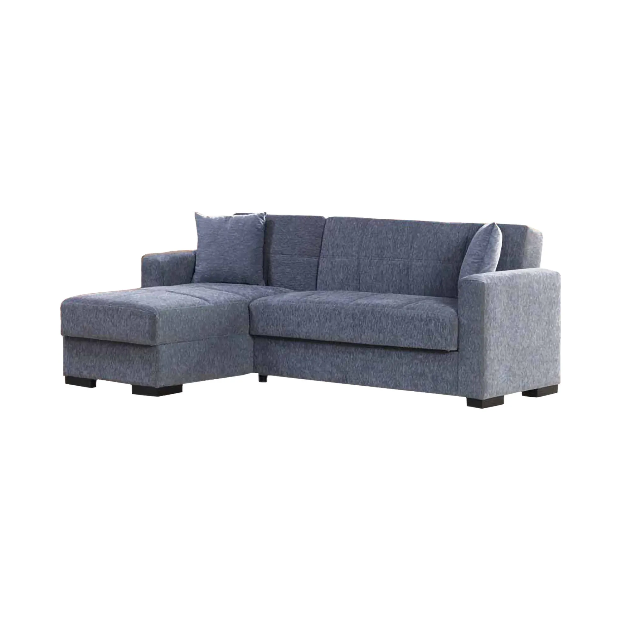 Divano letto con penisola Armadillo, 230x150h81 cm,<Dmora Discount