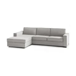 Divano letto con penisola Albenga, Cm 260x95h90,<Dmora Online