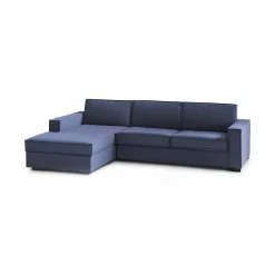 Divano letto con penisola Albenga, Cm 260x95h90,<Dmora Hot
