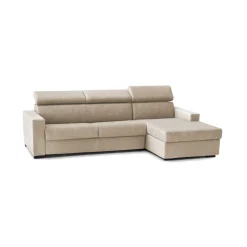 Divano letto con penisola Alibella, Cm 260x95h85,<Dmora Hot