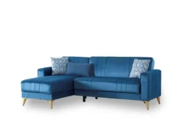 Divano letto con penisola Aronix, 225x151h84 cm,<Dmora Hot