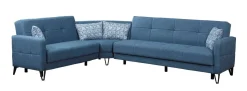 Divano letto con penisola Apo, 302x234h88 cm,<Dmora Clearance