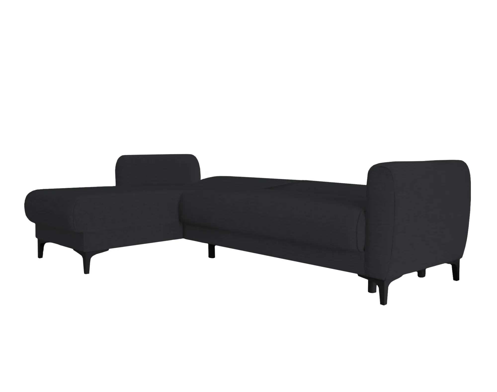 Divano letto con penisola Aber, 230x153h85 cm,<Dmora Outlet