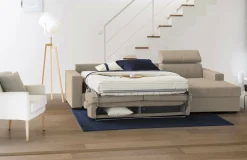 Divano letto con penisola Alibella, Cm 260x95h85,<Dmora Hot