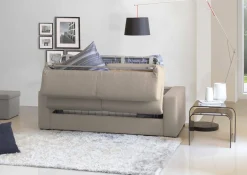 Divano letto con penisola Allaida, Cm 280x95h90,<Dmora Outlet