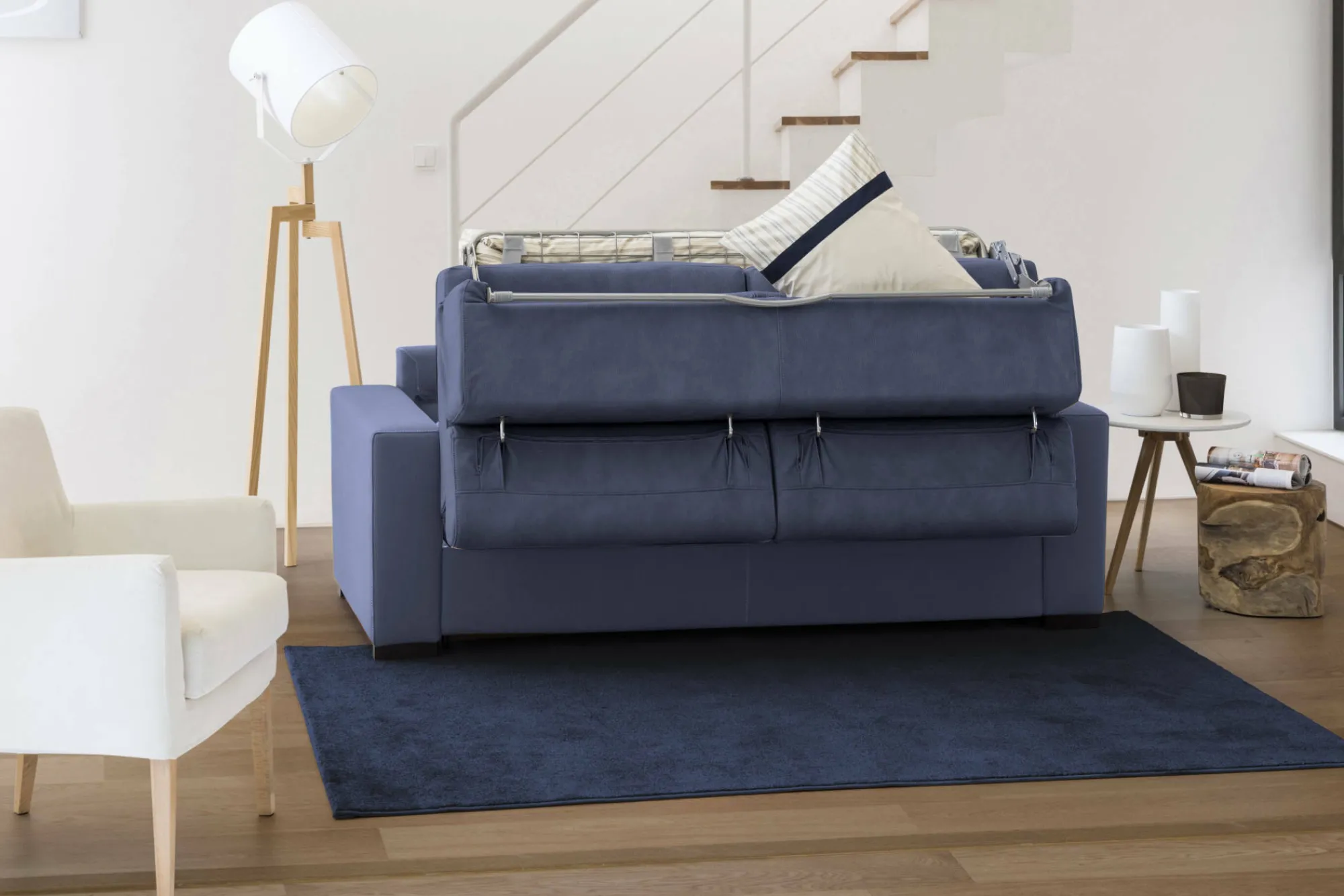 Divano letto con penisola Allegria, Cm 260x95h90,<Dmora Cheap