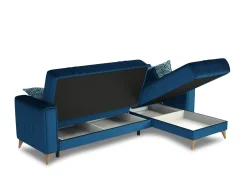 Divano letto con penisola Aronix, 225x151h84 cm,<Dmora Hot