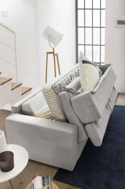 Divano letto con penisola Albenga, Cm 260x95h90,<Dmora Online