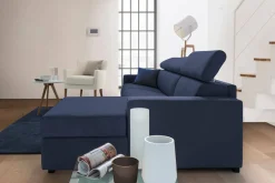 Divano letto con penisola Allevatore, Cm 280x95h85,<Dmora Online