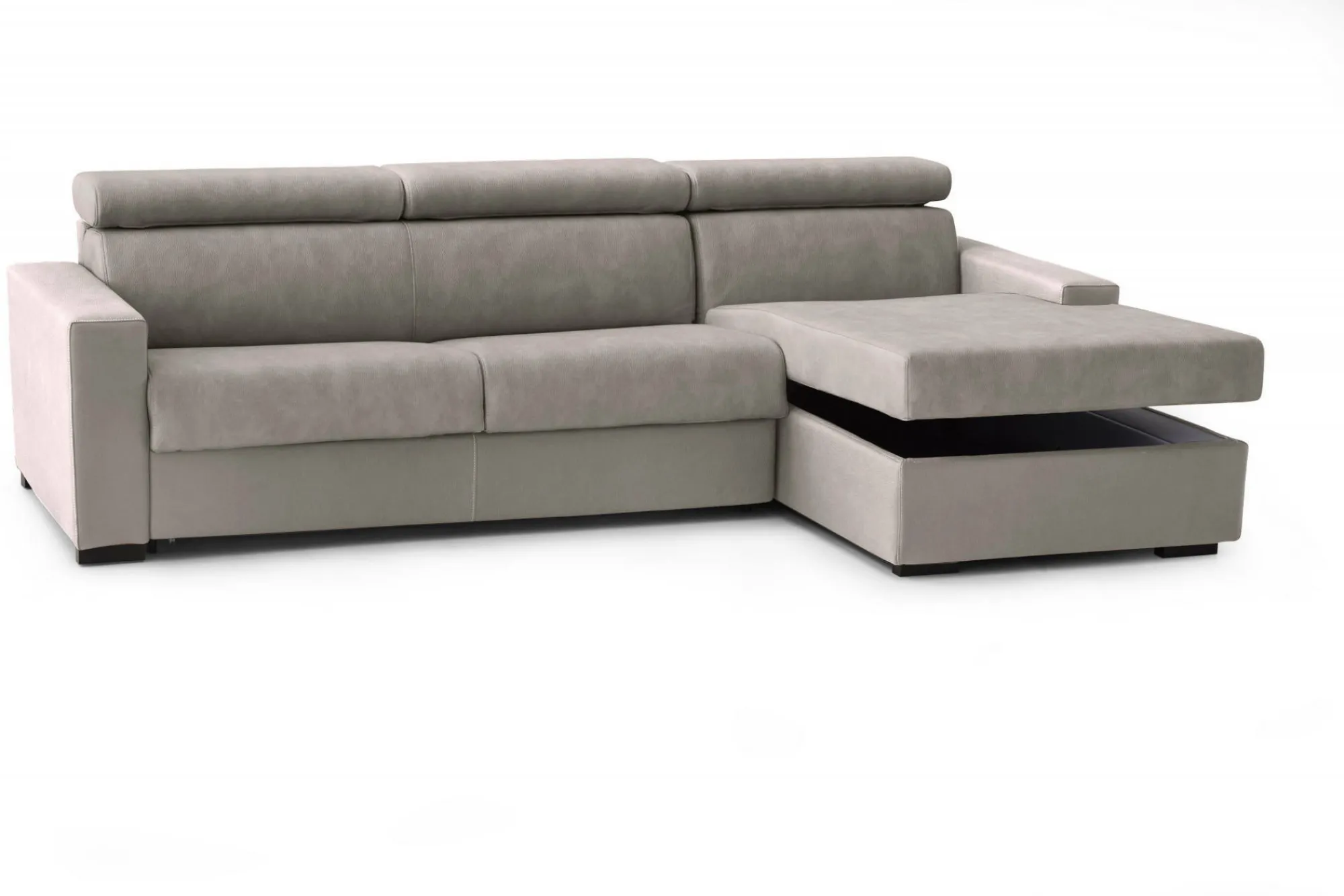 Divano letto con penisola Alibella, Cm 260x95h85,<Dmora Cheap