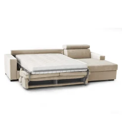Divano letto con penisola Alibella, Cm 260x95h85,<Dmora Hot