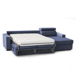 Divano letto con penisola Allevatore, Cm 280x95h85,<Dmora Online