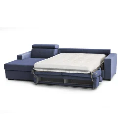 Divano letto con penisola Aloet, Cm 260x95h85,<Dmora Clearance
