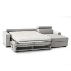 Divano letto con penisola Allevatore, Cm 280x95h85,<Dmora New