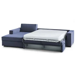 Divano letto con penisola Albenga, Cm 260x95h90,<Dmora Hot