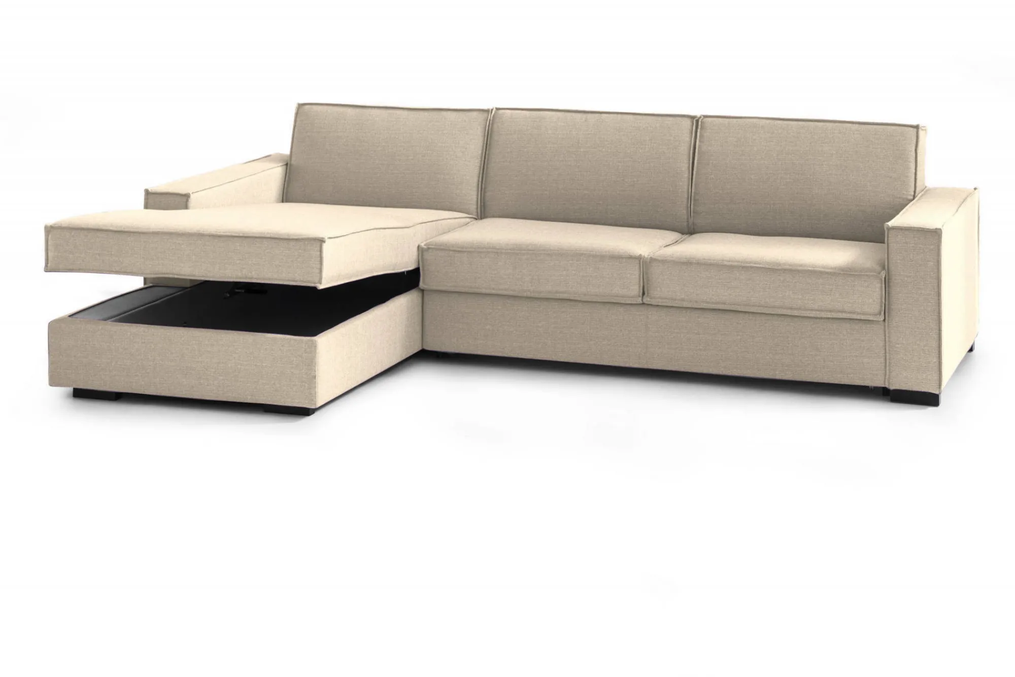 Divano letto con penisola Daalb, Cm 260x95h90,<Dmora Sale