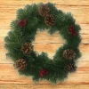 Ghirlanda da Natale Perosa, 35x35 h3 cm, Verde e Rosso<Dmora Fashion