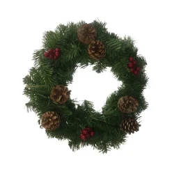 Ghirlanda da Natale Perosa, 35x35 h3 cm, Verde e Rosso<Dmora Fashion