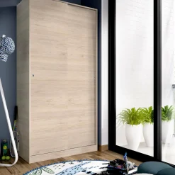 Guardaroba 2 ante Abigale, 100x50h204 cm,<Dmora Cheap