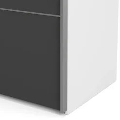Guardaroba 2 ante Accadia, 182x64 h202 cm, Bianco<Dmora Outlet
