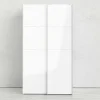 Guardaroba 2 ante Adria, 122x62 h220 cm, Bianco<Dmora New