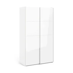 Guardaroba 2 ante Adria, 122x62 h220 cm, Bianco<Dmora New