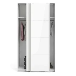 Guardaroba 2 ante Adria, 122x62 h220 cm, Bianco<Dmora New