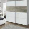 Guardaroba 2 ante Ainu, 180X60h200 cm, Bianco e Rovere<Dmora Best Sale