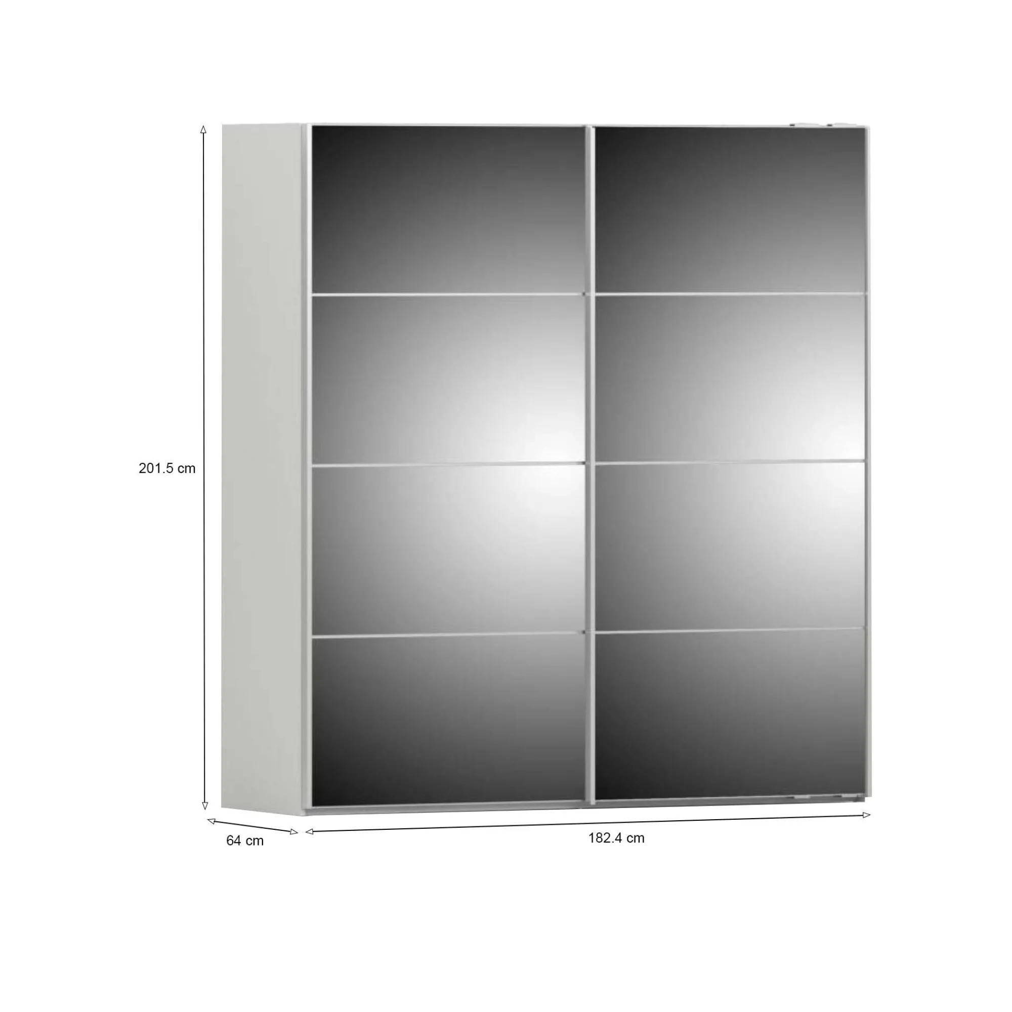 Guardaroba 2 ante Albi, 182x64 h202 cm,<Dmora Best