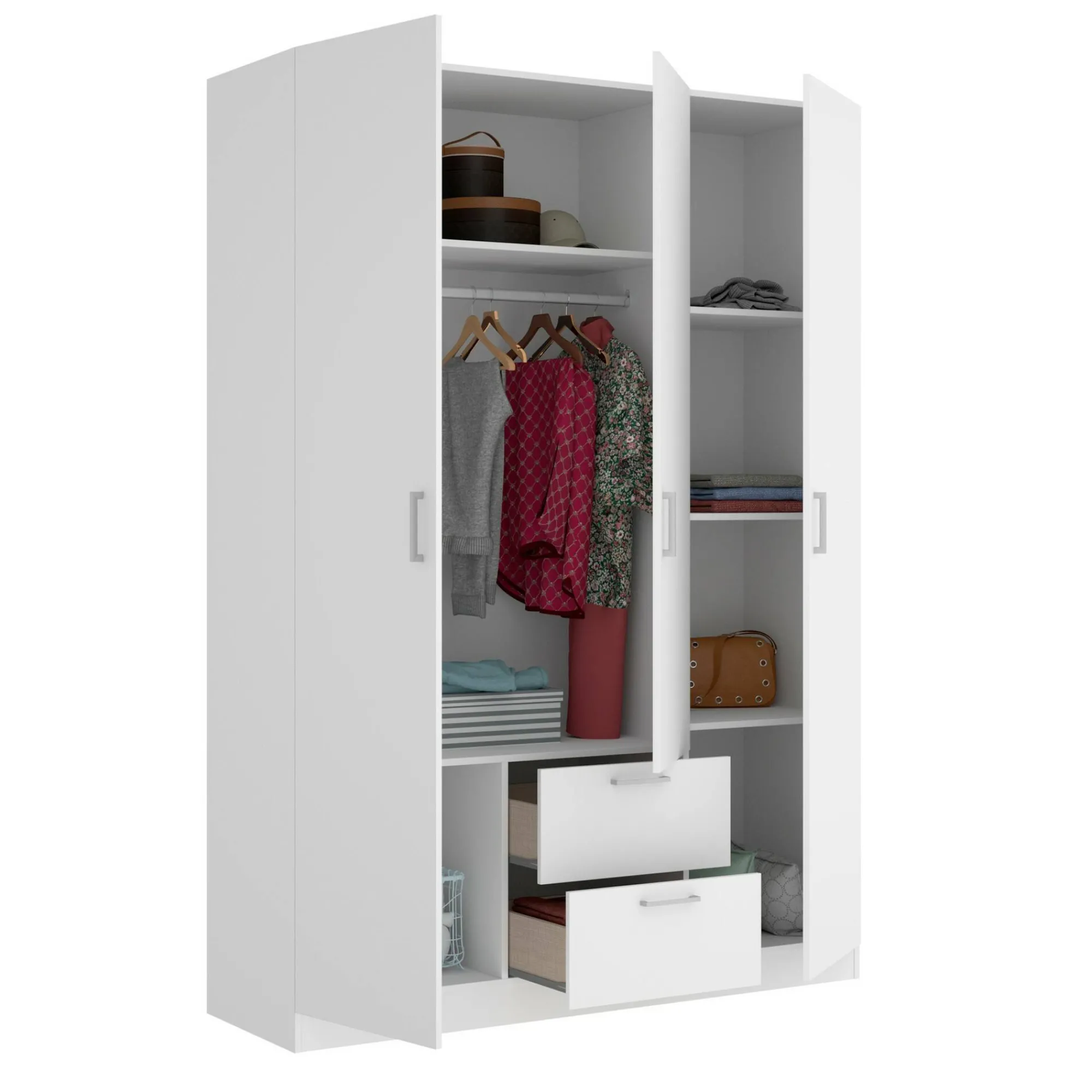 Guardaroba 3 ante Ales, 150x52h215 cm,<Dmora Outlet