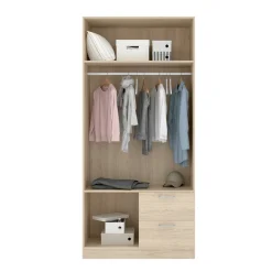 Guardaroba 2 ante Amp, 100x52h215 cm,<Dmora Outlet