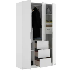 Guardaroba 3 ante Anabela, 135x52h204 cm,<Dmora Discount
