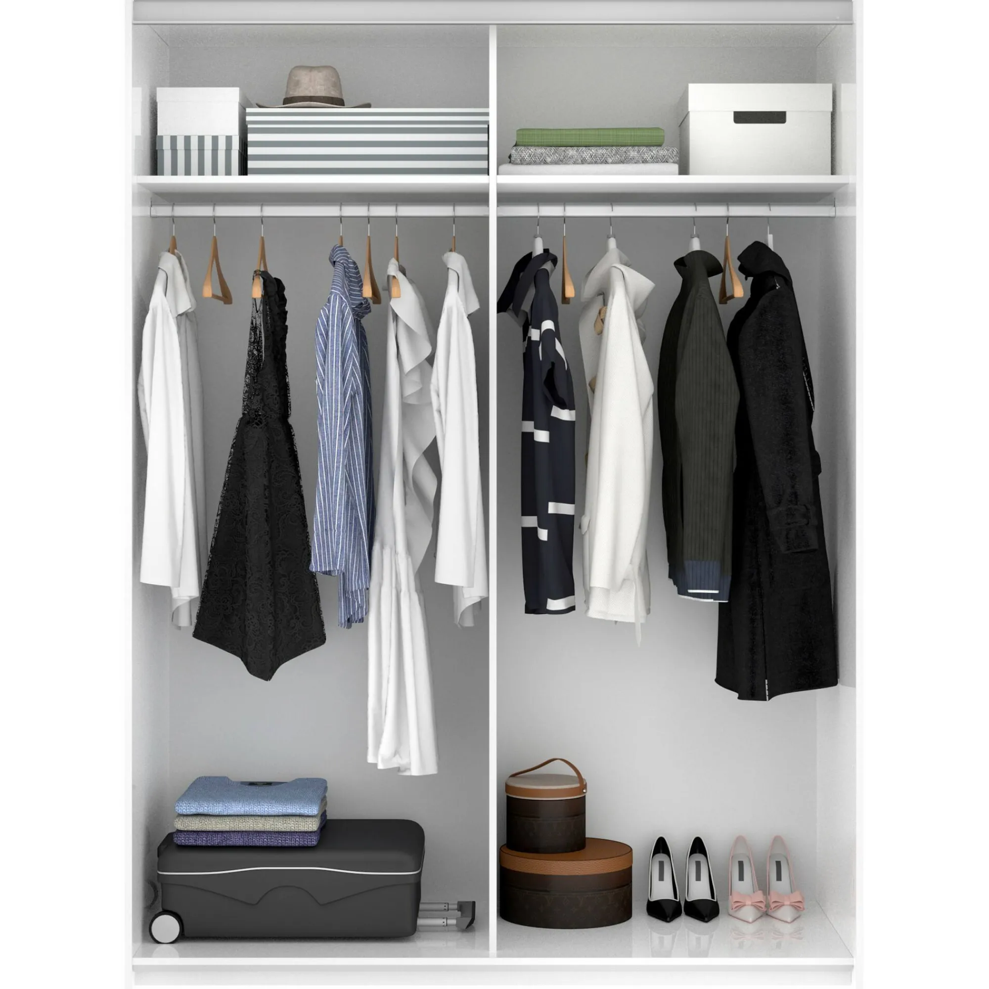 Guardaroba 2 ante Anda, 150x65h204 cm,<Dmora Flash Sale