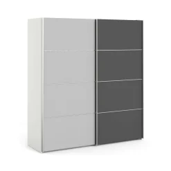 Guardaroba 2 ante Anela, 182x64 h202 cm, Bianco<Dmora Hot
