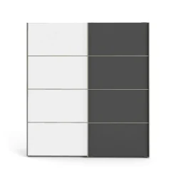 Guardaroba 2 ante Anela, 182x64 h202 cm, Bianco<Dmora Hot