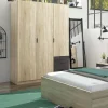 Guardaroba 3 ante Apaches, 121x52h180 cm, Rovere e Ossido<Dmora Store