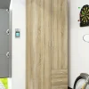 Guardaroba 2 ante Apollina, 78x50 h200 cm,<Dmora Best Sale
