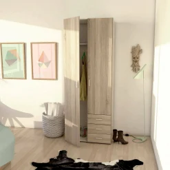 Guardaroba 2 ante Apollina, 78x50 h200 cm,<Dmora Best Sale