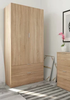 Guardaroba 2 ante Appadu, 81x52h180 cm,<Dmora Store
