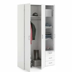 Guardaroba 3 ante Aquilone, 115x49 h200 cm,<Dmora Sale