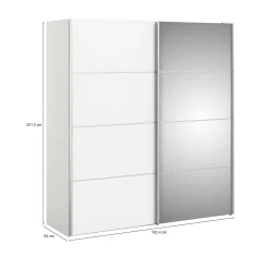 Guardaroba 2 ante Armento, 182x64 h202 cm,<Dmora Sale
