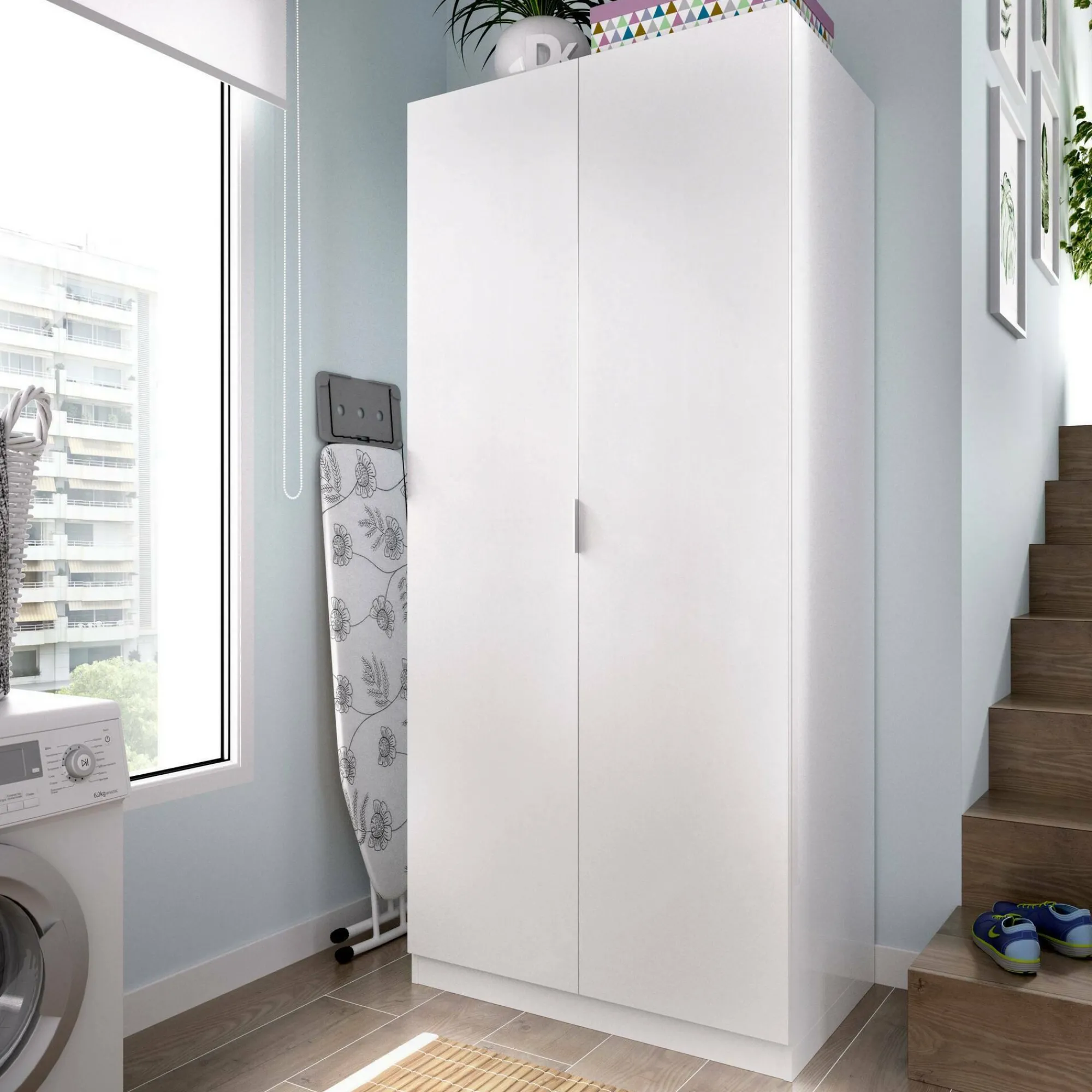 Guardaroba 2 ante Artu, 81x52h184 cm,<Dmora Outlet